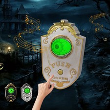 Halloween Decoration LED Hanging One-Eyed Doorbell Glowing Eyeball Horror Sound
