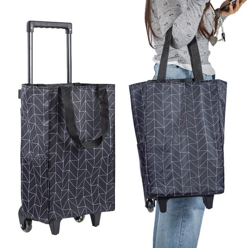 Foldable shopping trolley - foldable,