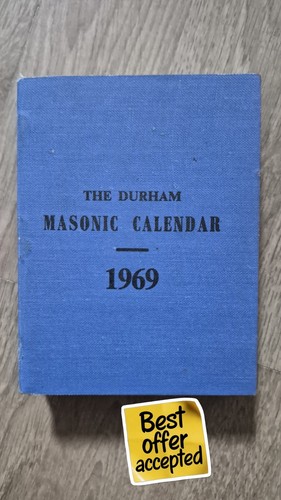 1969 durham masonic calendar - 1969,