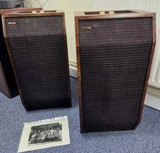 Wharfdale W3 Oxblood Speakers 1959 Alnico Raymond Cooke Kef vintage