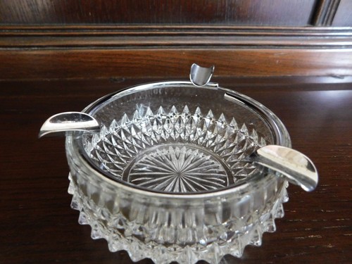 Vintage cut glass table - vintage,