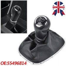 For Vauxhall Corsa E Adam Gear Stick Shift Knob & Gaiter Boot 5 Speed 55496814 A