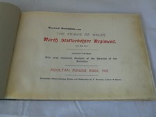 2ND BATTALION PRINCE OF WALES NORTH STAFFORDSHIRE REGIMENT PUNJAB 1908 HARDBACK
