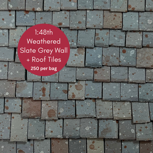 48th scale weathered slate - 1:48th,