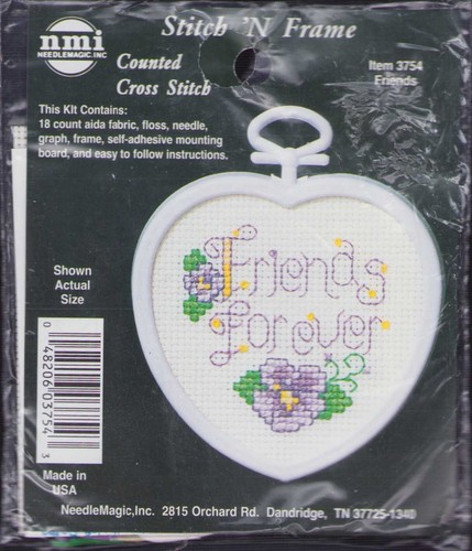 Cross stitch kit purple - stitch,