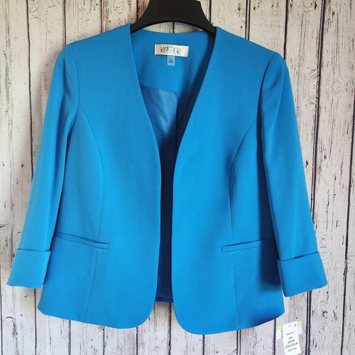 Nwt kasper blue open front - nwt,