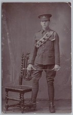 WW1 Royal Horse Artillery Soldier RP Postcard