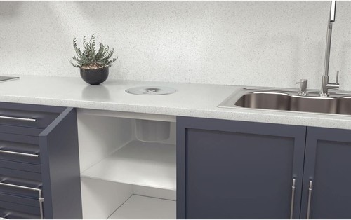 Tramontina kitchen waste bin - kitchen,