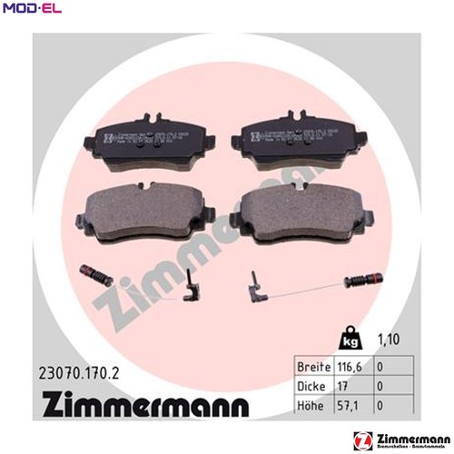 Brake pad set disc - brake,
