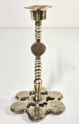 Brass candlestick petal - brass, shaped