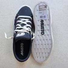 New Musto Women’s Nautic Zephyr Deck Shoes Blue White UK 6 Boat Sneaker