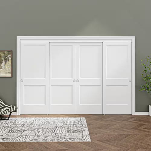 120 2 panel white - 120, in.