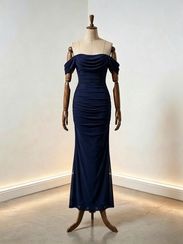 New navy blue - navy, ruched