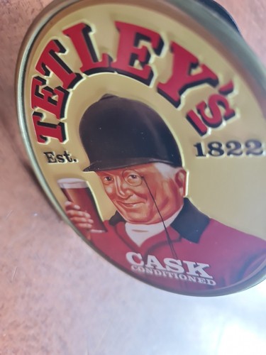 Metal tetley cask - metal, tetley's
