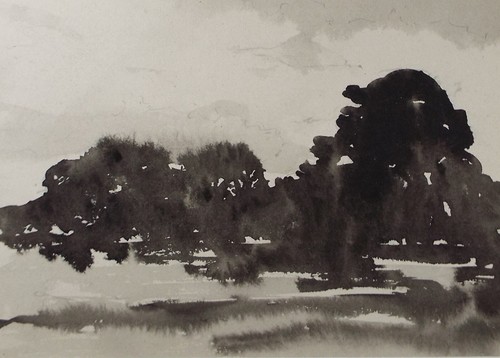 Original watercolour drawing - watercolour,