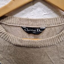 Christian Dior Jumper Knit Sweater Beige Size - Large