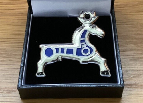 Roman enamelled stag brooch - roman,