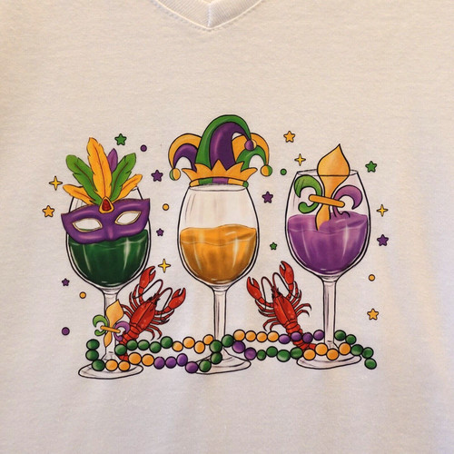 Mardi gras shirt - shirt, med