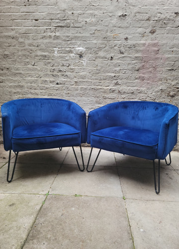 Pair vonhaus velvet tub - of,