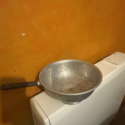 Vintage aluminium colander - vintage,