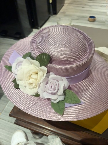 Chapeau ladies pink - lilac, wide