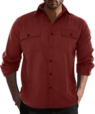 Men's Casual Grandad Shirt