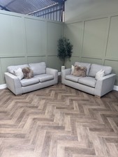 Grey 2 X 2 Seater Sofa Set -