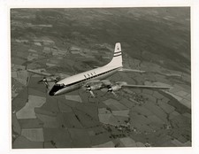 Photograph of Bristol Britannia 102 G-ANBA 1st Prod AC in Flight  Farnboro 1954