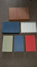 6  Slide Storage Boxes 35mm Film Photography, wooden + photax + other FREE POST