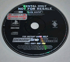 KULA WORLD RENTAL VERSION  PlayStation One PS1  Rare Game Pal Nice 