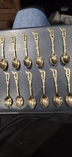 Set Of 12 Gold Plated Tea