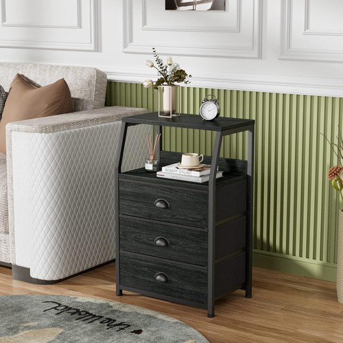 Bedside table with fabric - bedside,