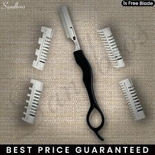 Professional Hair Shaving Razor +4 Style Combs & +2 BLADE