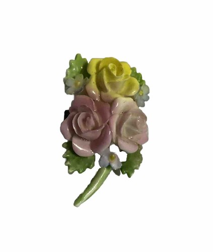 Royal adderley floral bone - royal,
