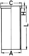 Cylinder sleeve for - cylinder,