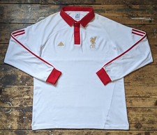 adidas Liverpool LFC men's l/s cotton football soccer rugby leisure shirt top L