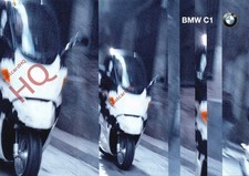 Picture Postcard; Motorcycle, Bmw C1, Advertising