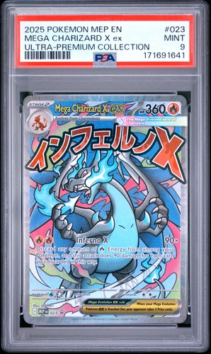 Mega charizard 023 psa - charizard, 9
