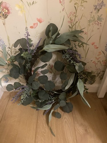 Lavender spring wreath dunelm - lavender,