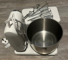 Morphy Richards Accents white Folding Stand Mixer + Accessories - Used/Clean.