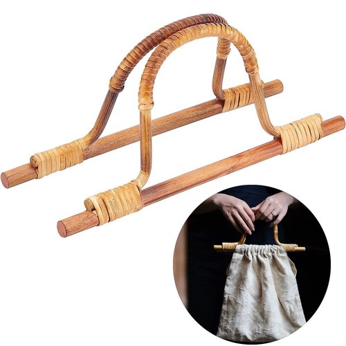 Wood wooden bag handles - bag,