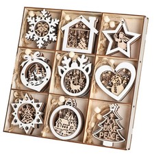 27 Pcs Christmas Wooden