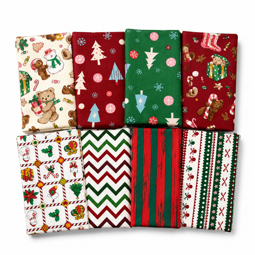 Cotton fabric festive - cotton,
