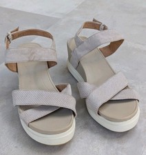 Womens Dr Scholls Mid Wedge Heel Platform Casual Strap Summer Sandals Shoes UK 9