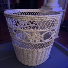 Vtg Wicker Cottagecore Basket