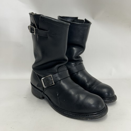 Vintage engineer boots black - vintage,