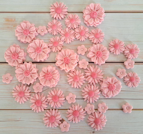 Pink edible fondant - (01),