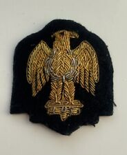 Vintage Blues and Royals Eagle Bullion Arm Badge