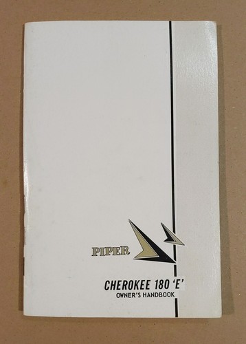 Piper cherokee 180 - cherokee, owner's