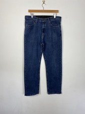 Wrangler Mens Comfort Flex Regular Fit Blue Jeans W34 L30